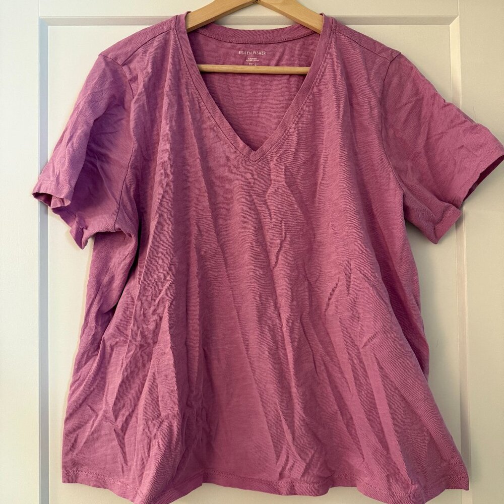 Eileen Fisher Purple T-Shirt